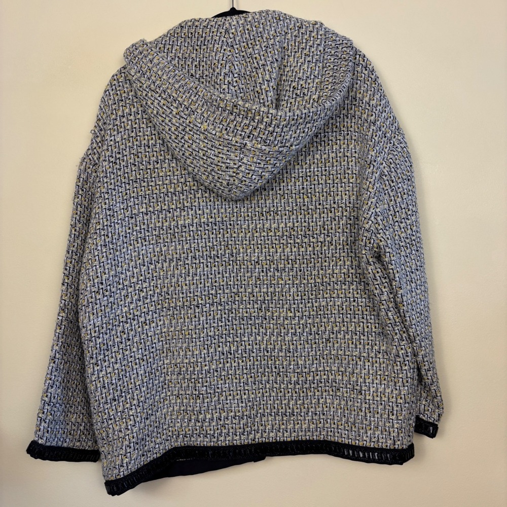 Maje Black and Cream Tweed Blazer - Picture 10 of 16